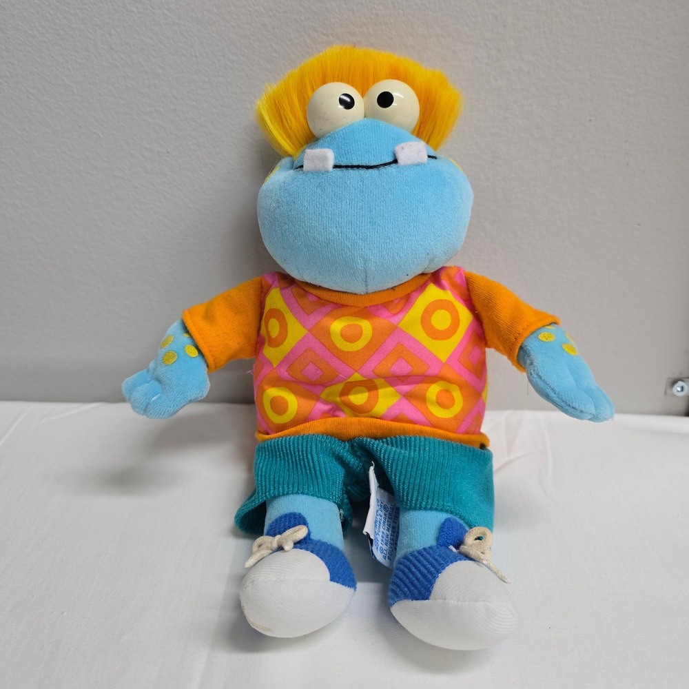 Eden Wimzie's House‎ Horace Plush Kids 9" Blue Orange Vintage 1999 Retro Monster